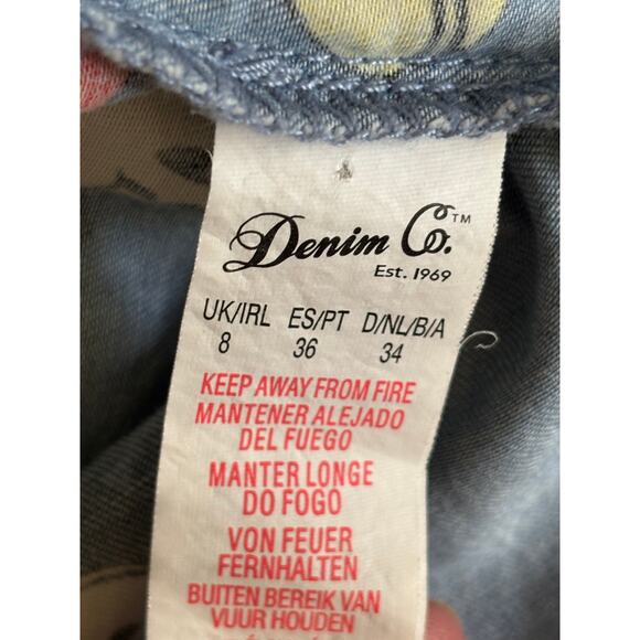 Disney Mickey Mouse Chambray Denim Button-Down Shirt Size 8 UK - Picture 6 of 6